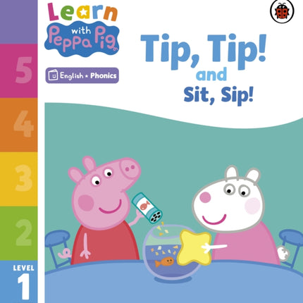 Learn with Peppa Phonics Level 1 Book 1 – Tip Tip and Sit Sip (Phonics Reader)