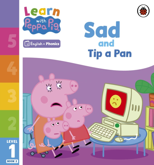 Learn with Peppa Phonics Level 1 Book 2 – Sad and Tip a Pan (Phonics Reader)