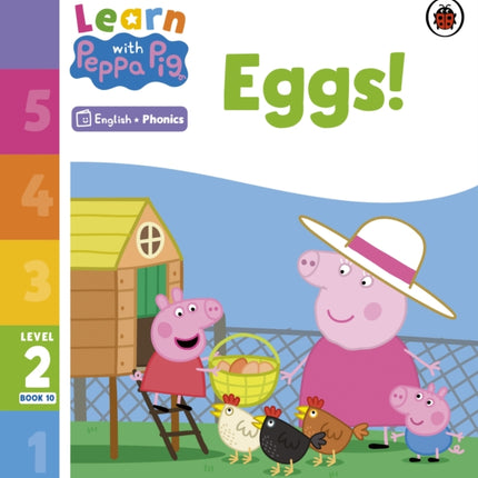 Learn with Peppa Phonics Level 2 Book 10 – Eggs! (Phonics Reader)