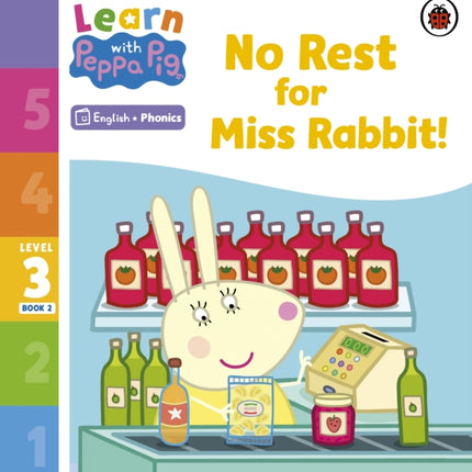 Learn with Peppa Phonics Level 3 Book 2 – No Rest for Miss Rabbit! (Phonics Reader)