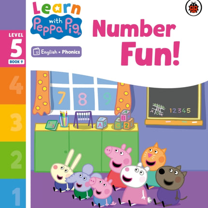 Learn with Peppa Phonics Level 5 Book 9 – Number Fun! (Phonics Reader)