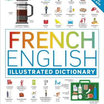 French English Illustrated Dictionary: A Bilingual Visual Guide to Over 10,000 French Words and Phrases