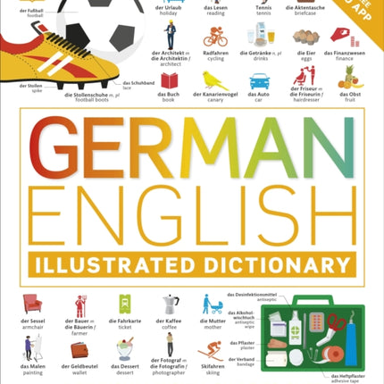 German English Illustrated Dictionary: A Bilingual Visual Guide to Over 10,000 German Words and Phrases