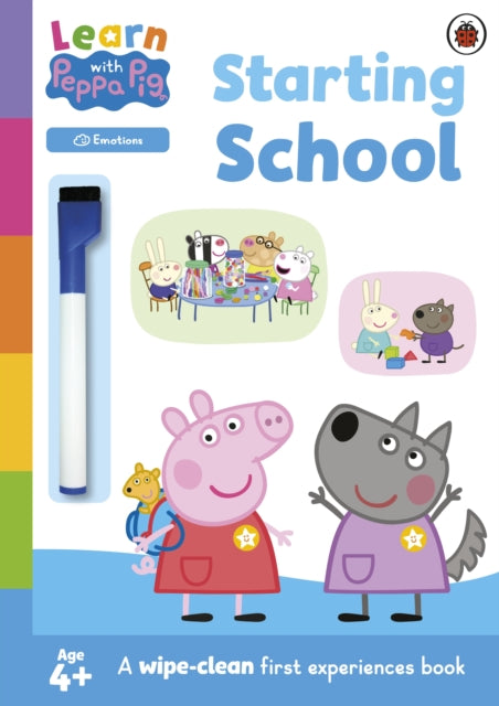 Learn with Peppa Starting School wipeclean activity book