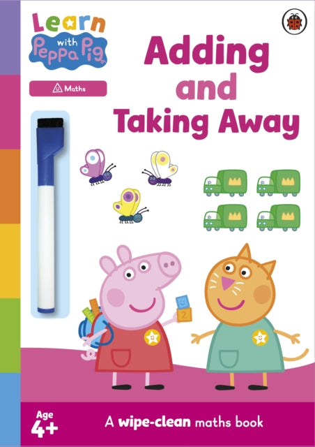 Learn with Peppa Adding and Taking Away wipeclean activity book