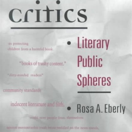 Citizen Critics: Literary Public Spheres