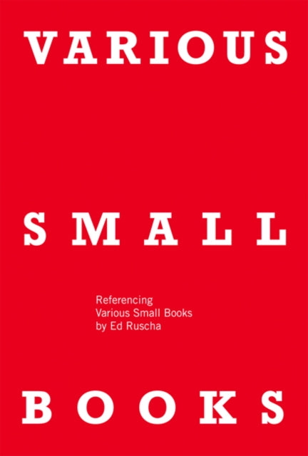 VARIOUS SMALL BOOKS: Referencing Various Small Books by Ed Ruscha