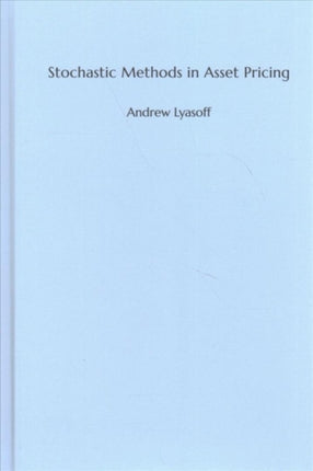 Stochastic Methods in Asset Pricing The MIT Press