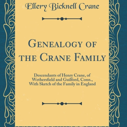 Genealogy of the Crane Family
