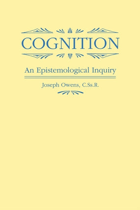 Cognition  An Epistemological Inquiry