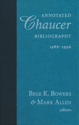 Annotated Chaucer Bibliography, 1986–1996