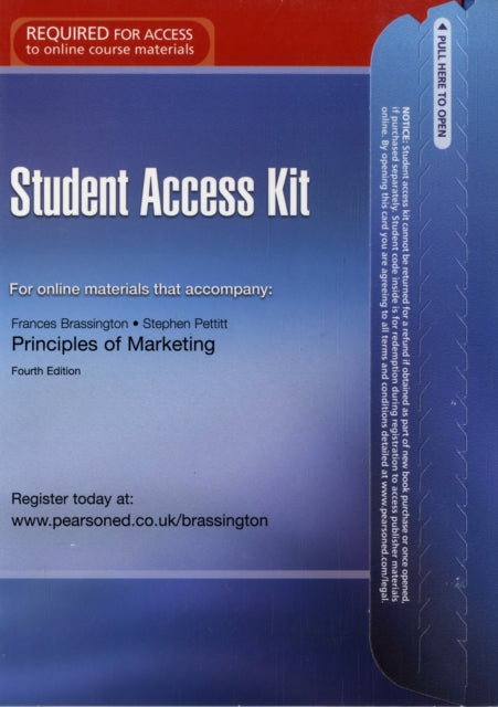 Student Access Kit  Principles of Marketing