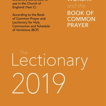 Common Worship Lectionary 2019