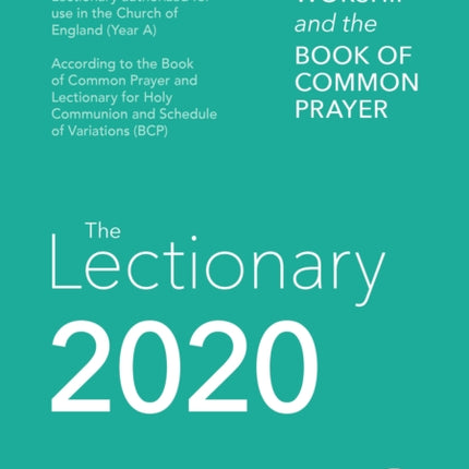 Common Worship Lectionary 2020