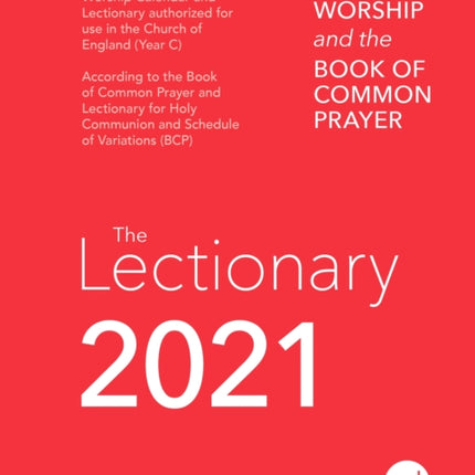 Common Worship Lectionary 2021 Spiral Bound