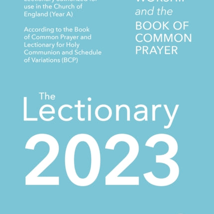 Common Worship Lectionary 2023