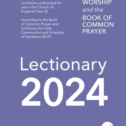 Common Worship Lectionary 2024