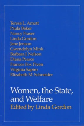 Women the State and Welfare