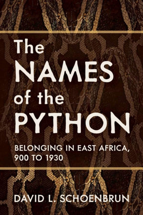 The Names of the Python  Belonging in East Africa
