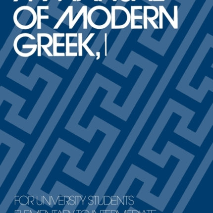 A Manual of Modern Greek I