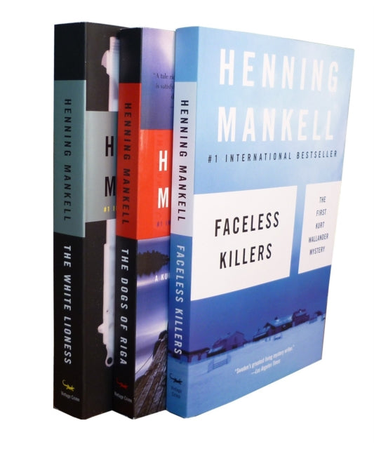 Henning Mankell Wallander Bundle Faceless Killers The Dogs of Riga The White