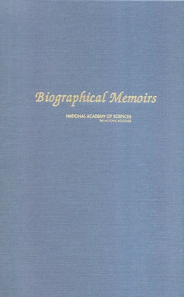 Biographical Memoirs v. 90 Volume 90