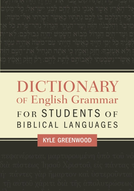 Dictionary of English Grammar for Students of
