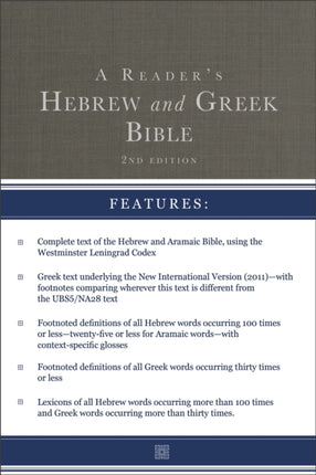 A Reader's Hebrew and Greek Bible: Second Edition