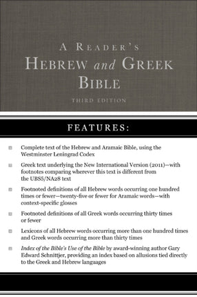 A Readers Hebrew and Greek Bible