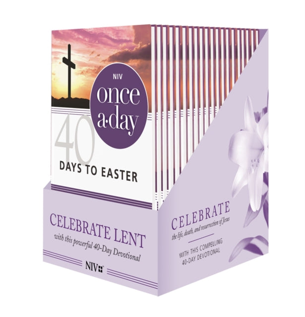 NIV, Once-A-Day 40 Days to Easter Devotional, Filled Display, 20 Pack