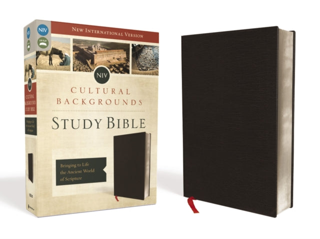 NIV, Cultural Backgrounds Study Bible (Context Changes Everything), Bonded Leather, Black, Red Letter: Bringing to Life the Ancient World of Scripture