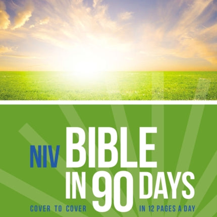 NIV Bible in 90 Days Paperback