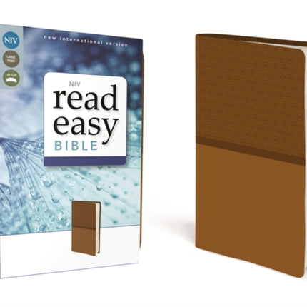 NIV ReadEasy Bible Large Print Leathersoft Tan