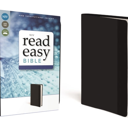 NIV ReadEasy Bible Large Print Leathersoft Black