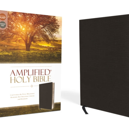 Amplified Holy Bible Bonded Leather Black