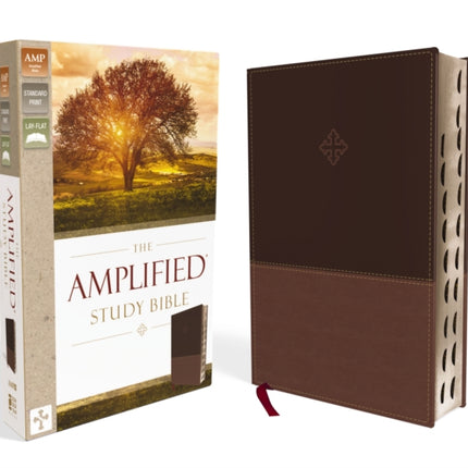 The Amplified Study Bible, Leathersoft, Brown, Thumb Indexed