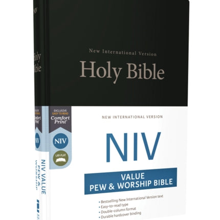 NIV Value Pew and Worship Bible Hardcover Black