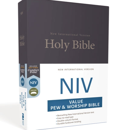 NIV Value Pew and Worship Bible Hardcover Blue