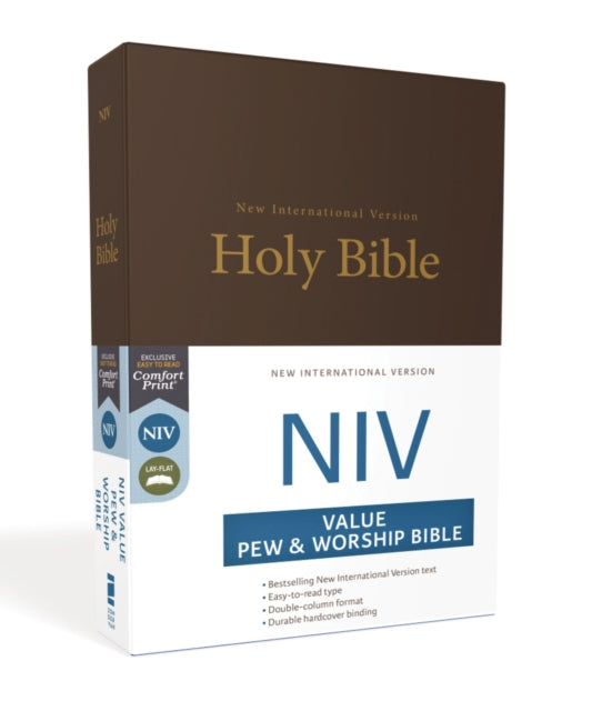 NIV Value Pew and Worship Bible Hardcover Brown