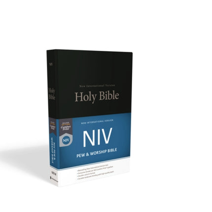 NIV, Pew and Worship Bible, Hardcover, Black, Comfort Print