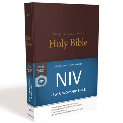 NIV Pew and Worship Bible Hardcover Burgundy