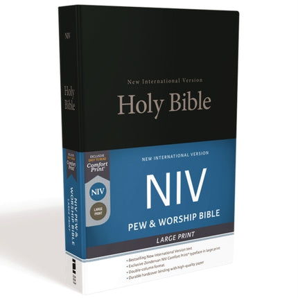 NIV Pew and Worship Bible Large Print Hardcover
