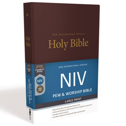 NIV Pew and Worship Bible Large Print Hardcover