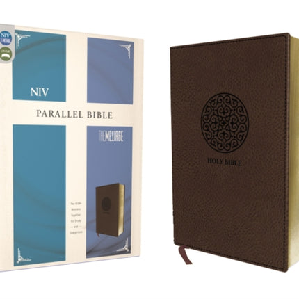 NIV, The Message, Parallel Bible, Leathersoft, Brown: Two Bible Versions Together for Study and Comparison