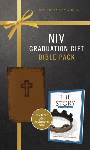 NIV Graduation Gift Bible Pack for Him Brown Red