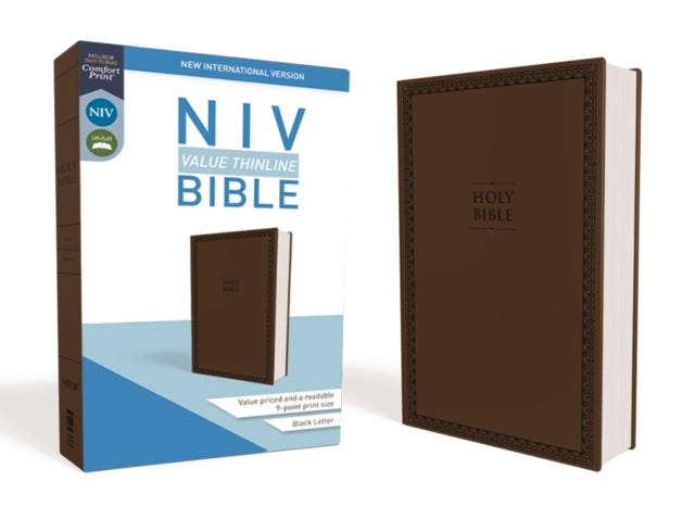 NIV Value Thinline Bible Leathersoft Brown