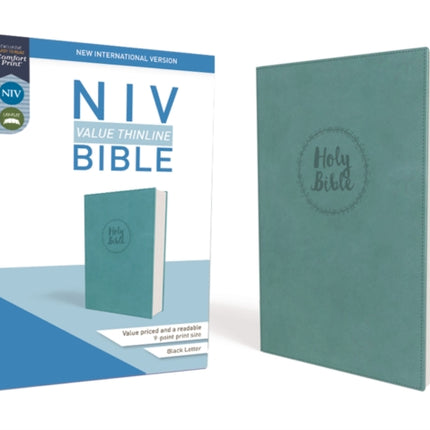 NIV, Value Thinline Bible, Leathersoft, Teal, Comfort Print