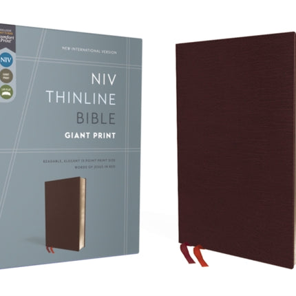 NIV Thinline Bible Giant Print Bonded Leather
