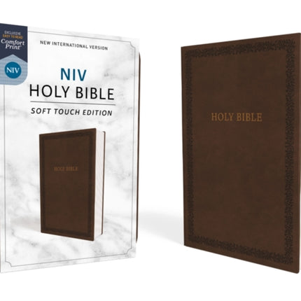 NIV, Holy Bible, Soft Touch Edition, Leathersoft, Brown, Comfort Print