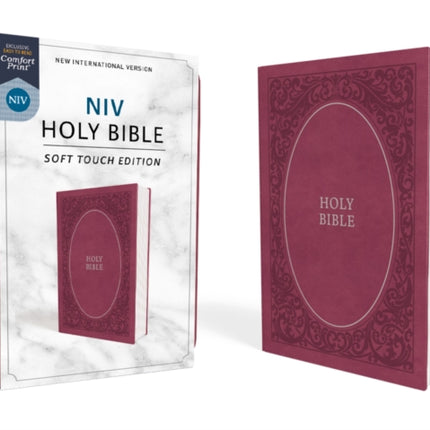 NIV, Holy Bible, Soft Touch Edition, Leathersoft, Pink, Comfort Print